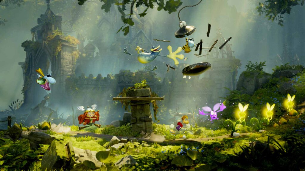 Niveau forestier de Rayman Legends Retold en 3D