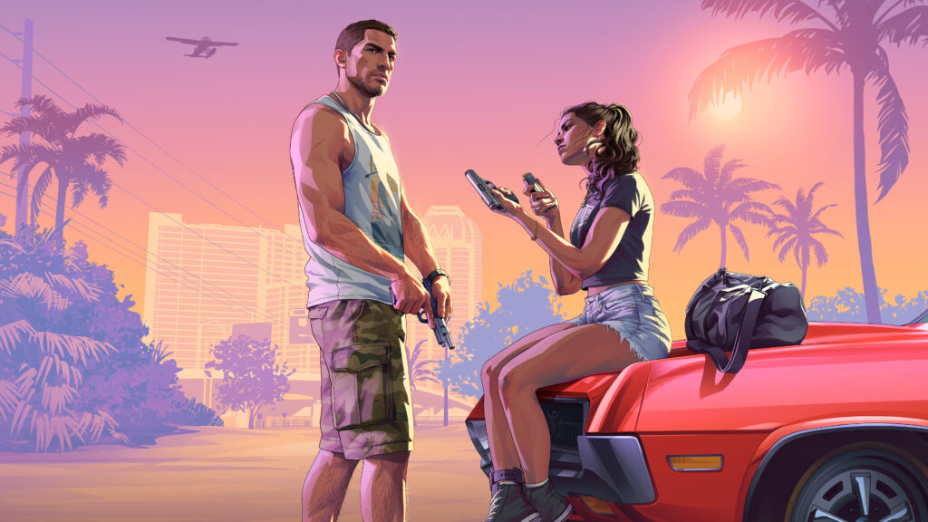 Affiche de la bande-annonce de lancement de GTA VI