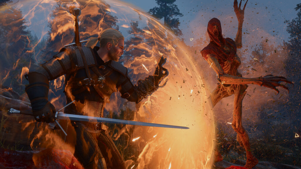 Geralt en combat